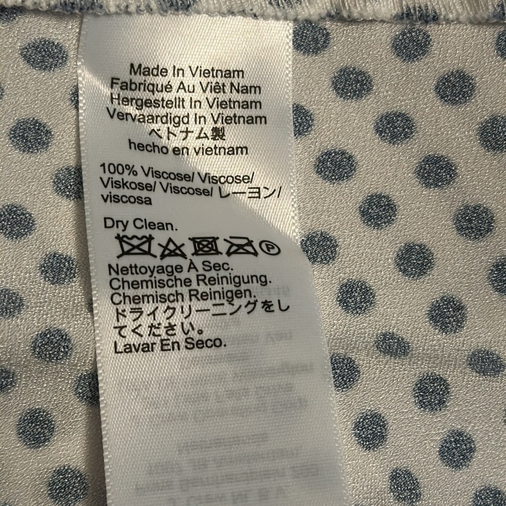 J.Crew Collection full-length luster crepe V-neck slip dress dot print BU220 - Picture 6 of 13
